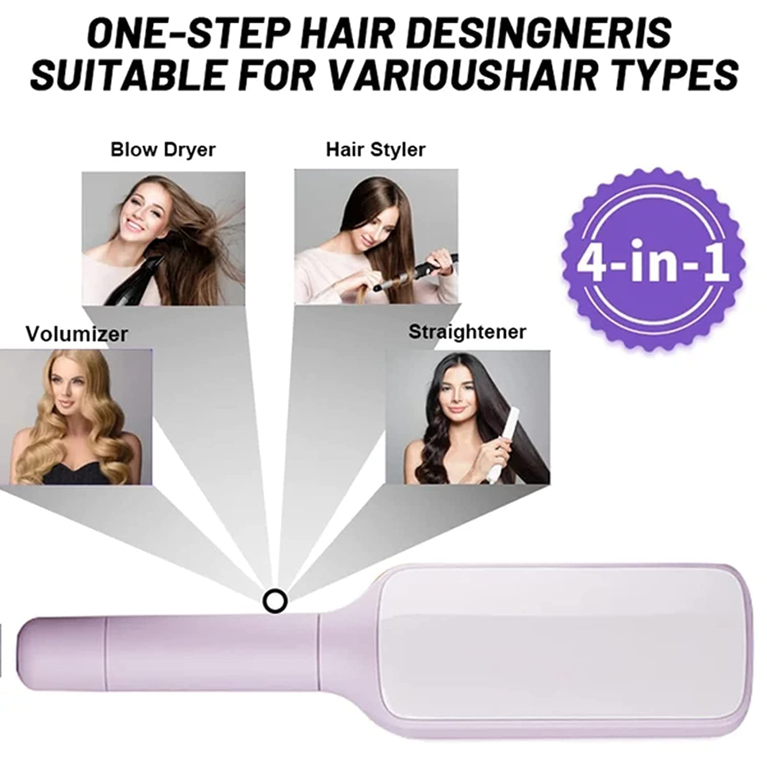 BrushPop™ - Premium Self-Cleaning Hair Brush