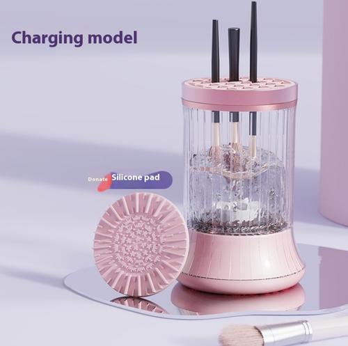 BrushPop – מנקה מברשות איפור חשמלי ונטען