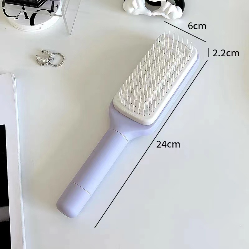 BrushPop™ - Premium Self-Cleaning Hair Brush